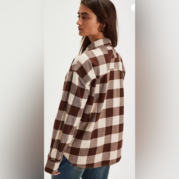 21-Free People We The Free Hideaway Plaid Shirt - Picture 4 of 5